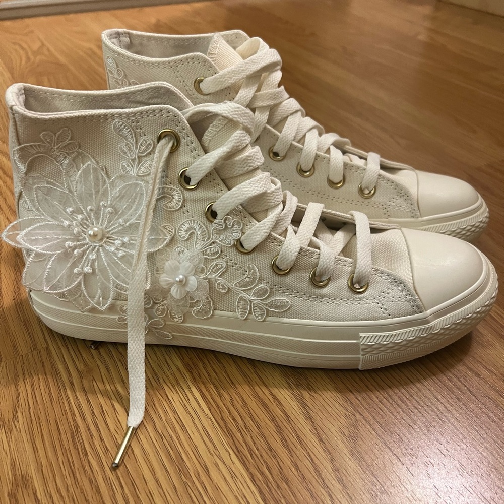 Wedding Converse High-Top Sneakers